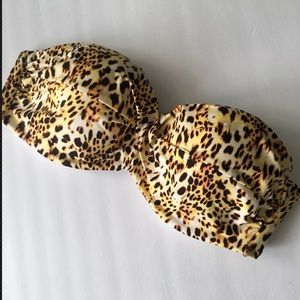 Victoria's Secret The Knockout Bandeau Top Leopard